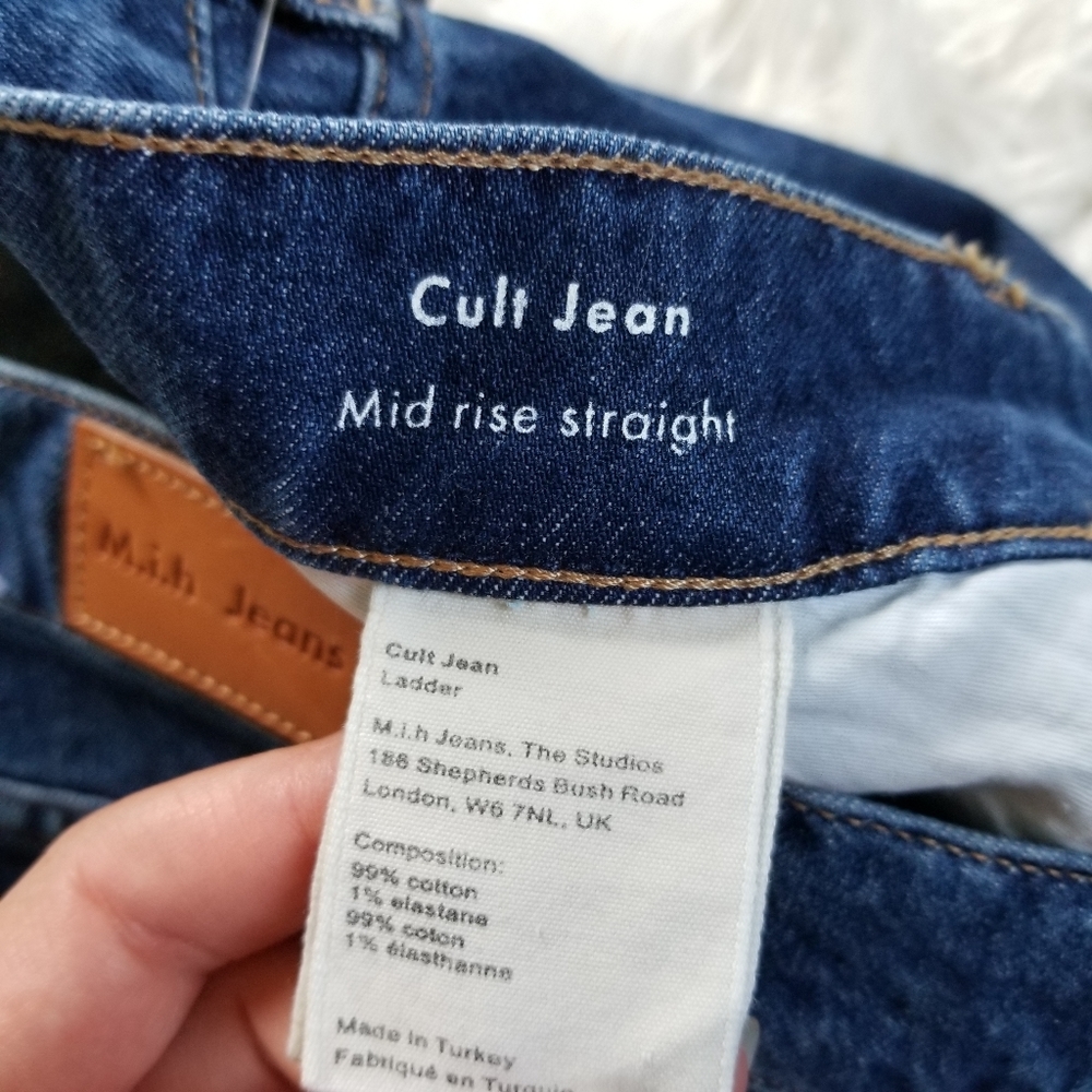 NWT Anthropologie Mih Cult Straight Raw Hem Jean - Picture 5 of 12